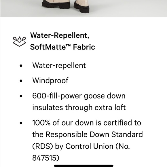 NWT LULULEMON Wunder Puff Jacket long size 4 bold beige PERFECT SIZE 4 gorgeous - Picture 8 of 9